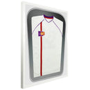 Vivarti DIY Tapered 3D Double Mounted Sports Shirt Display Gloss White Frame-83