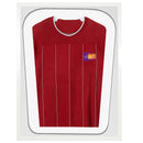 Vivarti DIY Tapered 3D Double Mounted Sports Shirt Display Gloss White Frame-16