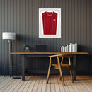 Vivarti DIY Tapered 3D Double Mounted Sports Shirt Display Gloss White Frame-90