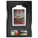 Vivarti DIY Tapered 3D Mounted+ Double Aperture Sports Shirt Display Black Frame-15