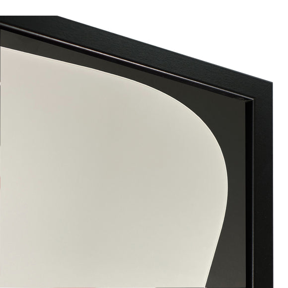 Vivarti DIY Tapered 3D Mounted+ Double Aperture Sports Shirt Display Gloss Black Frame