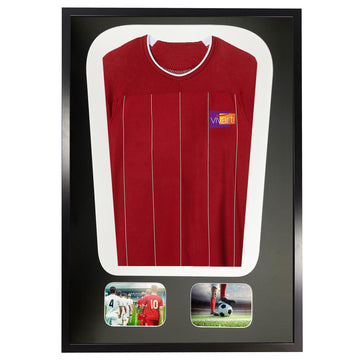 Vivarti DIY Tapered 3D Mounted+ Double Aperture Sports Shirt Display Black Frame - 0