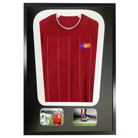 Vivarti DIY Tapered 3D Mounted+ Double Aperture Sports Shirt Display Gloss Black Frame - 0