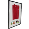 Vivarti DIY Tapered 3D Mounted+ Double Aperture Sports Shirt Display Gloss Black Frame