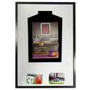 Vivarti DIY Tapered 3D Mounted+ Double Aperture Sports Shirt Display Black Frame-14