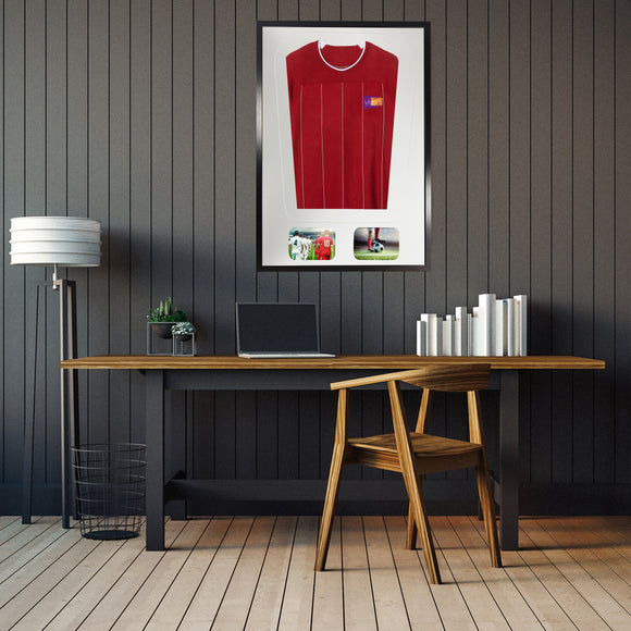 Vivarti DIY Tapered 3D Mounted+ Double Aperture Sports Shirt Display Black Frame