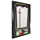 Vivarti DIY Tapered 3D Double Mounted + Double Aperture Sports Shirt Display Gloss Black Frame-19