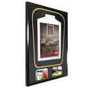 Vivarti DIY Tapered 3D Double Mounted + Double Aperture Sports Shirt Display Gloss Black Frame-21