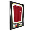 Vivarti DIY Tapered 3D Double Mounted + Double Aperture Sports Shirt Display Gloss Black Frame