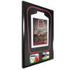 Vivarti DIY Tapered 3D Double Mounted + Double Aperture Sports Shirt Display Gloss Black Frame