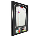 Vivarti DIY Tapered 3D Double Mounted + Double Aperture Sports Shirt Display Gloss Black Frame-43