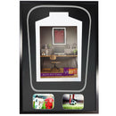 Vivarti DIY Tapered 3D Double Mounted + Double Aperture Sports Shirt Display Black Frame-44