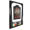 Vivarti DIY Tapered 3D Double Mounted + Double Aperture Sports Shirt Display Gloss Black Frame