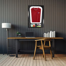 Vivarti DIY Tapered 3D Double Mounted + Double Aperture Sports Shirt Display Black Frame-50