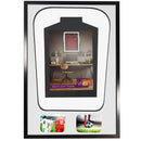 Vivarti DIY Tapered 3D Double Mounted + Double Aperture Sports Shirt Display Gloss Black Frame-56