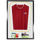 Vivarti DIY Tapered 3D Double Mounted + Double Aperture Sports Shirt Display Gloss Black Frame-18