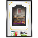 Vivarti DIY Tapered 3D Double Mounted + Double Aperture Sports Shirt Display Black Frame-64