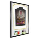 Vivarti DIY Tapered 3D Double Mounted + Double Aperture Sports Shirt Display Black Frame-65