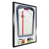 Vivarti DIY Tapered 3D Double Mounted + Double Aperture Sports Shirt Display Gloss Black Frame