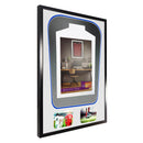 Vivarti DIY Tapered 3D Double Mounted + Double Aperture Sports Shirt Display Gloss Black Frame-69