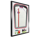 Vivarti DIY Tapered 3D Double Mounted + Double Aperture Sports Shirt Display Black Frame-75