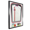 Vivarti DIY Tapered 3D Double Mounted + Double Aperture Sports Shirt Display Gloss Black Frame