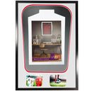 Vivarti DIY Tapered 3D Double Mounted + Double Aperture Sports Shirt Display Gloss Black Frame-76