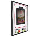 Vivarti DIY Tapered 3D Double Mounted + Double Aperture Sports Shirt Display Gloss Black Frame-81