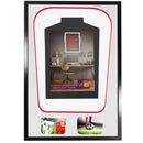 Vivarti DIY Tapered 3D Double Mounted + Double Aperture Sports Shirt Display Gloss Black Frame-80