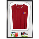 Vivarti DIY Tapered 3D Double Mounted + Double Aperture Sports Shirt Display Gloss Black Frame-16