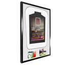 Vivarti DIY Tapered 3D Double Mounted + Double Aperture Sports Shirt Display Gloss Black Frame-89