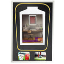 Vivarti DIY Tapered 3D Double Mounted + Double Aperture Sports Shirt Display Gloss White Frame-20