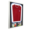 Vivarti DIY Tapered 3D Double Mounted + Double Aperture Sports Shirt Display White Frame