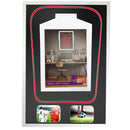 Vivarti DIY Tapered 3D Double Mounted + Double Aperture Sports Shirt Display Gloss White Frame-36