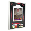 Vivarti DIY Tapered 3D Double Mounted + Double Aperture Sports Shirt Display White Frame-37