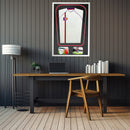 Vivarti DIY Tapered 3D Double Mounted + Double Aperture Sports Shirt Display Gloss White Frame-38