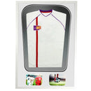 Vivarti DIY Tapered 3D Double Mounted + Double Aperture Sports Shirt Display Gloss White Frame-13