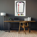 Vivarti DIY Tapered 3D Double Mounted + Double Aperture Sports Shirt Display White Frame-58