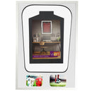 Vivarti DIY Tapered 3D Double Mounted + Double Aperture Sports Shirt Display Gloss White Frame-60