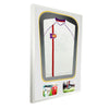 Vivarti DIY Tapered 3D Double Mounted + Double Aperture Sports Shirt Display White Frame