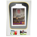 Vivarti DIY Tapered 3D Double Mounted + Double Aperture Sports Shirt Display White Frame-64