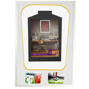 Vivarti DIY Tapered 3D Double Mounted + Double Aperture Sports Shirt Display White Frame-68