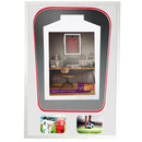 Vivarti DIY Tapered 3D Double Mounted + Double Aperture Sports Shirt Display Gloss White Frame-76