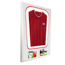 Vivarti DIY Tapered 3D Double Mounted + Double Aperture Sports Shirt Display White Frame-79