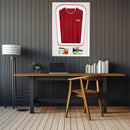 Vivarti DIY Tapered 3D Double Mounted + Double Aperture Sports Shirt Display White Frame-82