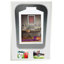 Vivarti DIY Tapered 3D Double Mounted + Double Aperture Sports Shirt Display Gloss White Frame-84