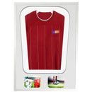 Vivarti DIY Tapered 3D Double Mounted + Double Aperture Sports Shirt Display Gloss White Frame-16