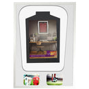 Vivarti DIY Tapered 3D Double Mounted + Double Aperture Sports Shirt Display White Frame-88