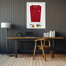 Vivarti DIY Tapered 3D Double Mounted + Double Aperture Sports Shirt Display White Frame-90