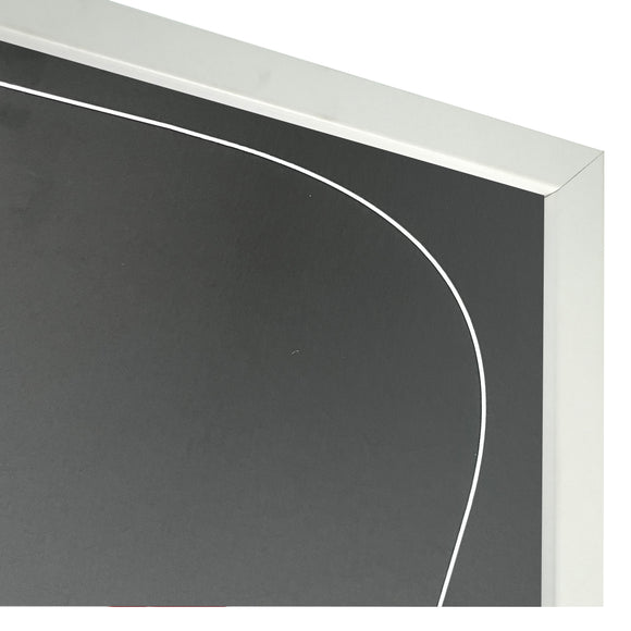 Vivarti DIY Tapered 3D Mounted+ Double Aperture Sports Shirt Display  Gloss White Frame